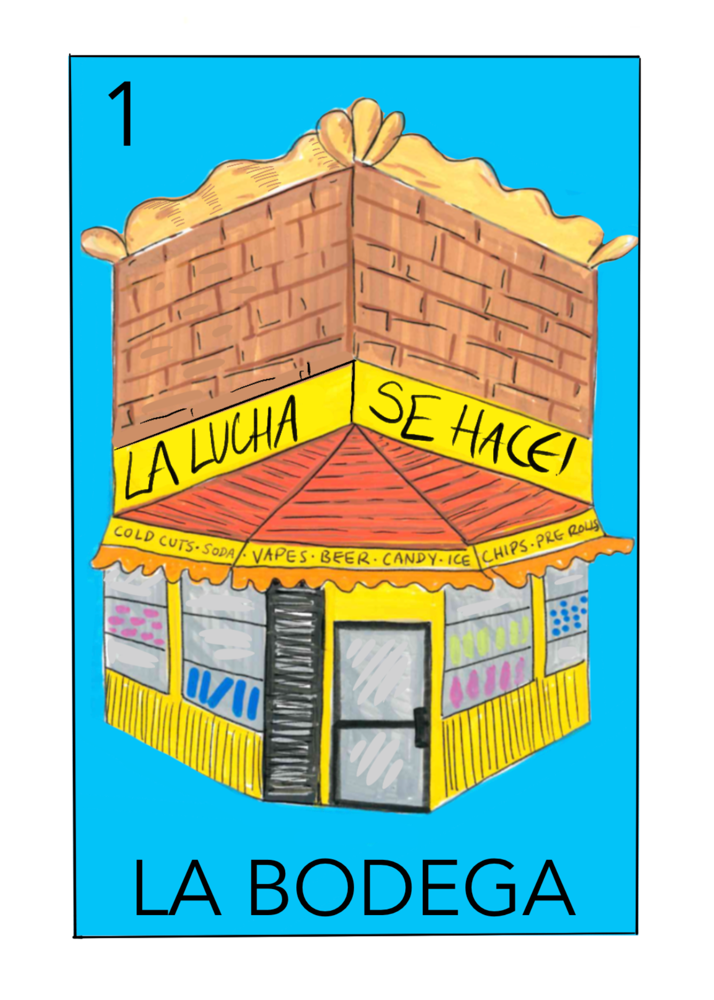 La Bodega Loteria Card print