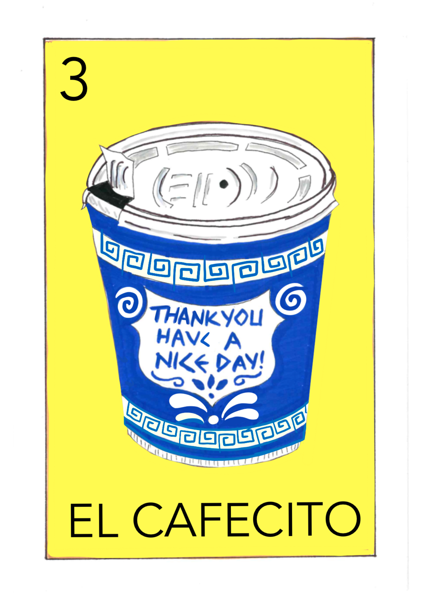 El Cafecito Lotería Card